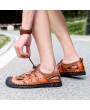 Men's Casual Beach Shoes Summer Outdoor Sandals Breathable Round Toe Footwear