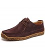 Men's Casual Leather Shoes Spring and Autumn Men's Breathable Leather Shoes Men's Fashion Shoes