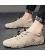 Men's Octopus Peas Shoes Breathable Casual Driving Leather Shoes