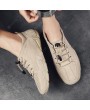 Men's Octopus Peas Shoes Breathable Casual Driving Leather Shoes