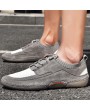 Men's Stretch Socks Shoes Trend Summer Mesh Casual Suede Leather Shoes Tide