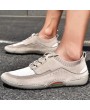 Men's Stretch Socks Shoes Trend Summer Mesh Casual Suede Leather Shoes Tide