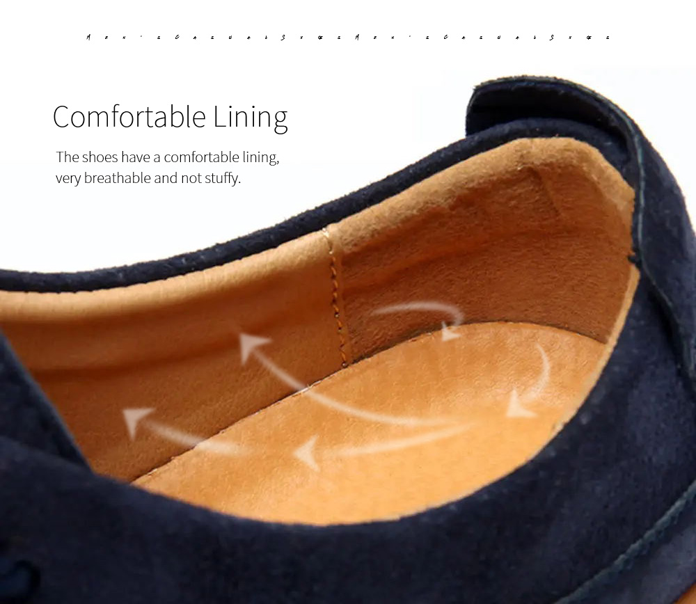 Spring And Autumn Men's Casual Leather Shoes Lining